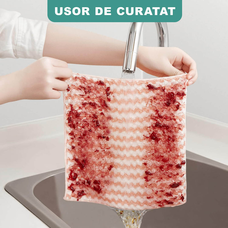 Lavete din Microfibra Super Absorbante (Set de 10 bucăți)