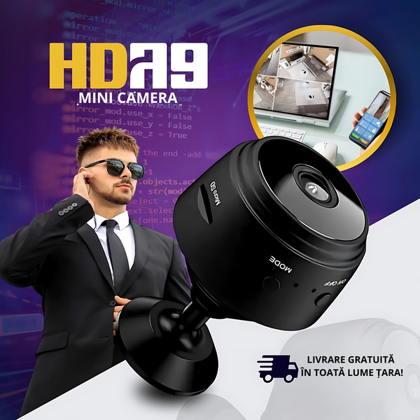 Cumpără 1, primești 2 mini Camera de securitate HD A9  360 hp1008