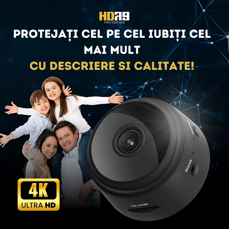 Cumpără 1, primești 2 mini Camera de securitate HD A9  360 hp1008