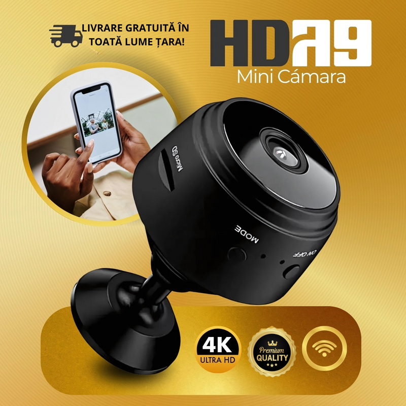 Cumpără 1, primești 2 mini Camera de securitate HD A9  360 hp1008