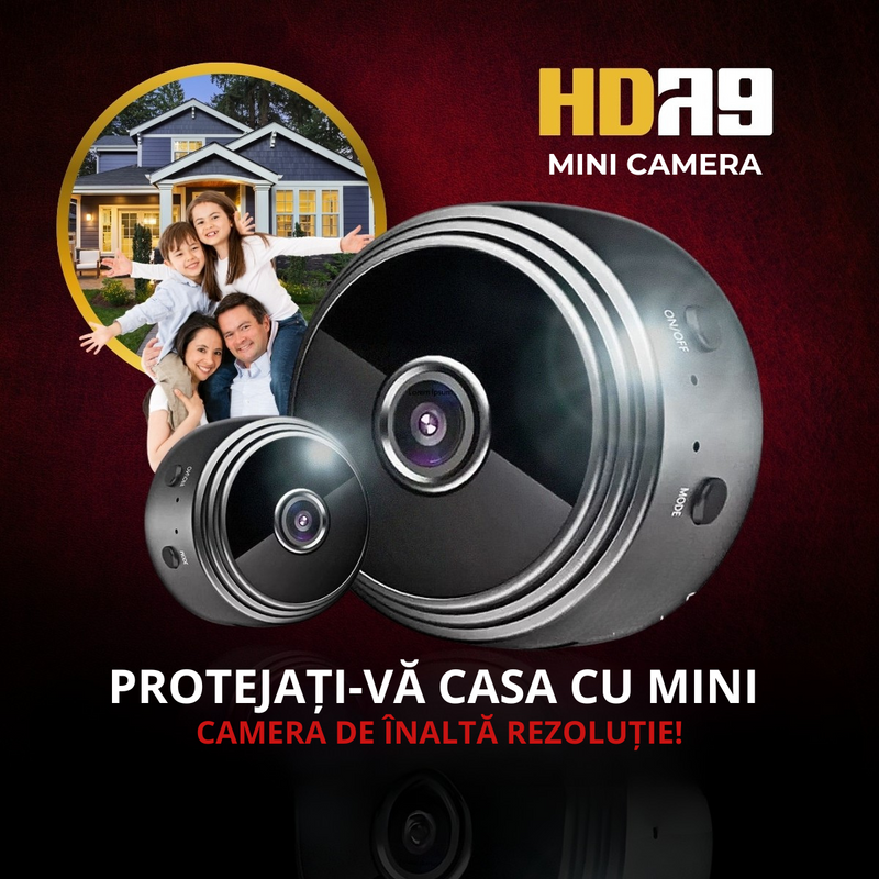 Cumpără 1, primești 2 mini Camera de securitate HD A9  360 hp1008